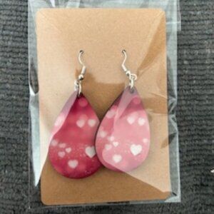 Valentine's Day Teardrop Earrings - NWT